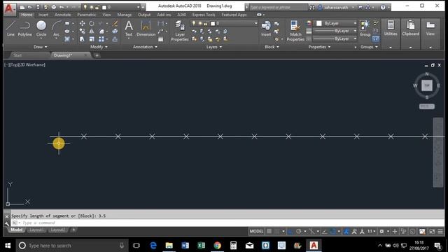 AutoCAD 2018 - 18. Measure Command смотреть онлайн