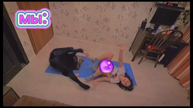Повторяю с подругой акробатические упражнения челендж ~ Zoyarka смотреть онлайн