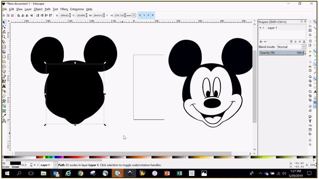 How to create a layered SVG image using Inkscape смотреть онлайн