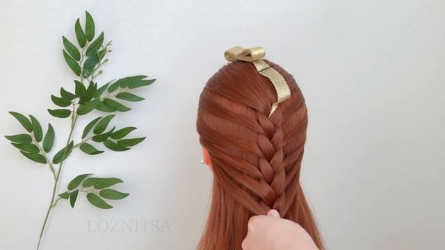 Прически на 1 сентября. Красивые Косы с лентой смотреть онлайн