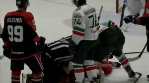 Радулов подрался на матче Акбарс 1 игра в КХЛ