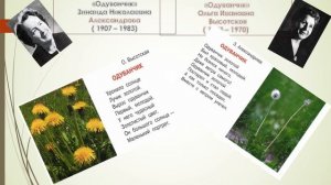 3 класс - Литературное чтение - О. Высотская "Одуванчик",  З. Александрова "Одуванчик" - 05.05.2020