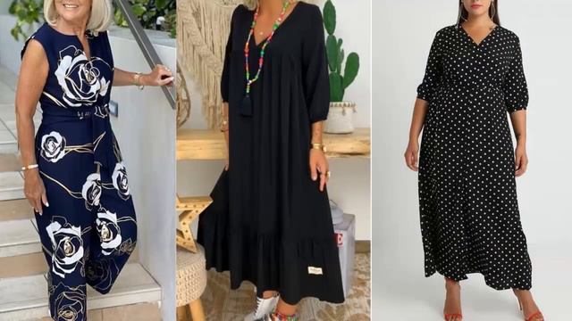 ТРИКОТАЖНЫЕ НАРЯДЫ ДЛЯ ЖЕНЩИН ЗА 50 смотреть онлайн