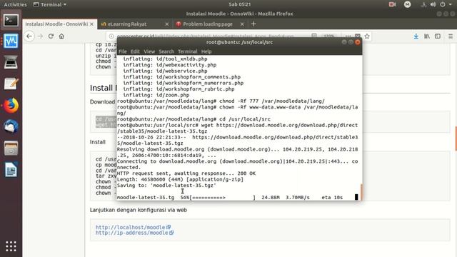 20181027 rekaman instalasi moodle elearning server смотреть онлайн