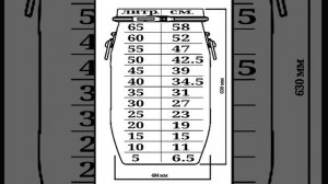 разметка бочки 65л и канистры 20л с широким горлом (литры сантиметры)  может кому пригодится