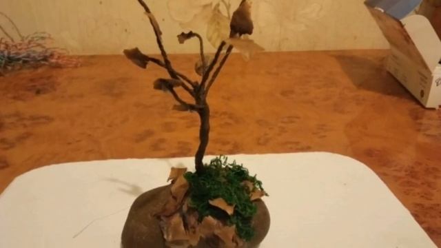 Очень лёгкая осенняя поделка из природных материалов. смотреть онлайн