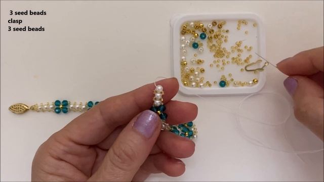 DIY. How to make simple beaded bracelet. beading tutorials смотреть онлайн