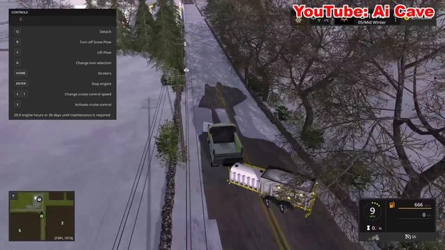 Farming Simulator 2017 Mods - Tow Plow Trailer - snow removal equipment смотреть онлайн