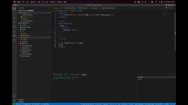 Curso de VueJS y Nuxt - 02 - Setup de Tailwind y SASS con Vue смотреть онлайн