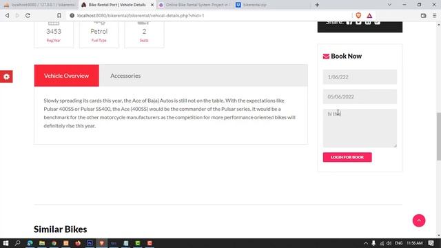 Online Bike Rental System Project in PHP With Source code || PHP Project смотреть онлайн