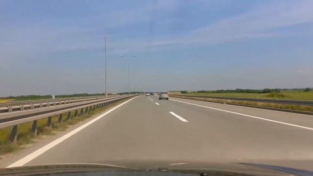 Driving In Serbia: Beograd - Stara Pazova, Timelapse