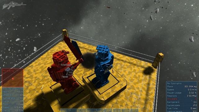 Space Engineers - Battle Robots Mini Game, Rock'em Sock'em Style смотреть онлайн