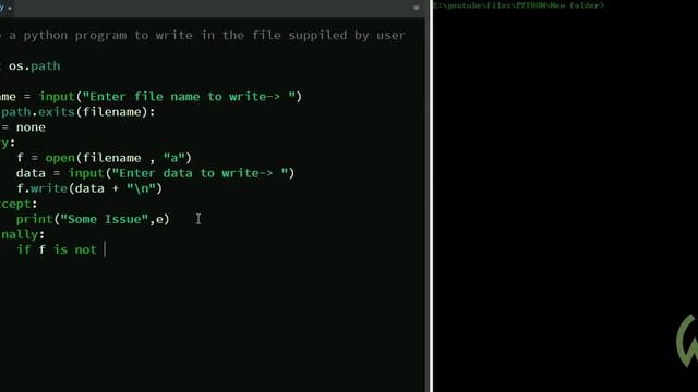 Python Tutorial | Write To The File Supplied By User || WEB BURNER смотреть онлайн
