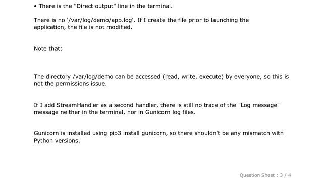 PYTHON : Why is Flask application not creating any logs when hosted by Gunicorn? смотреть онлайн