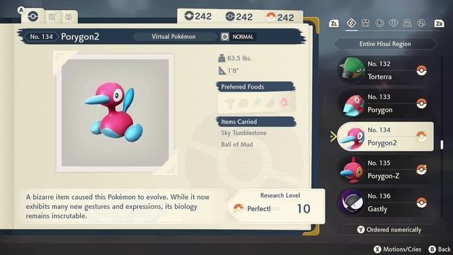 Pokémon Legends Arceus - Full Pokédex Complete