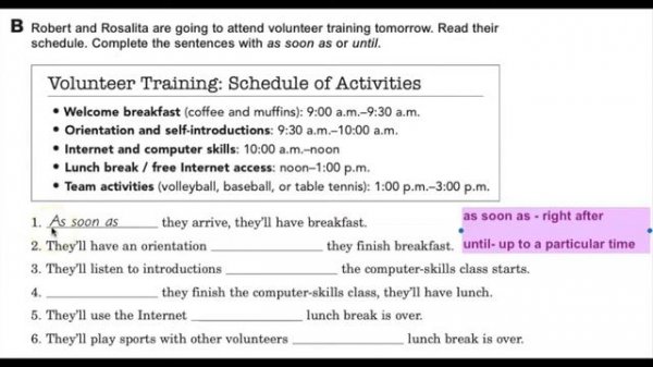 Future Time Clauses - Unit 5 Lesson B Part B