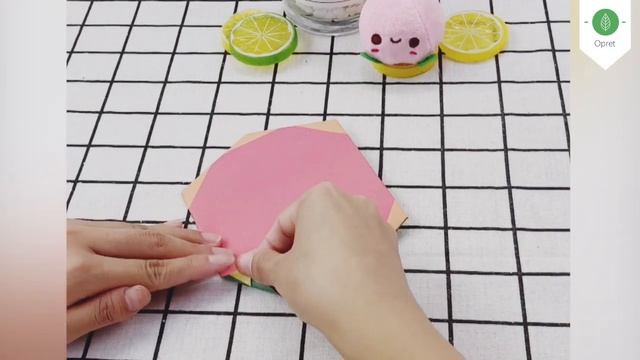 11. OPRET ORIGAMI WATERMELON - One Sheet | No Tape | No Glue смотреть онлайн