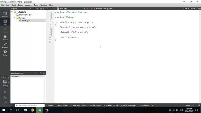 QT C++ Programming Tutorials in Hindi/Urdu || 02) Hello World Program смотреть онлайн