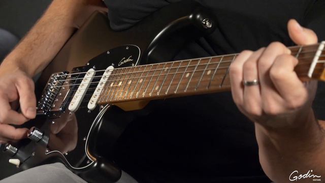 Godin Session HT Matte Black смотреть онлайн