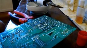 замена конденсаторов на блоке питания телевизора