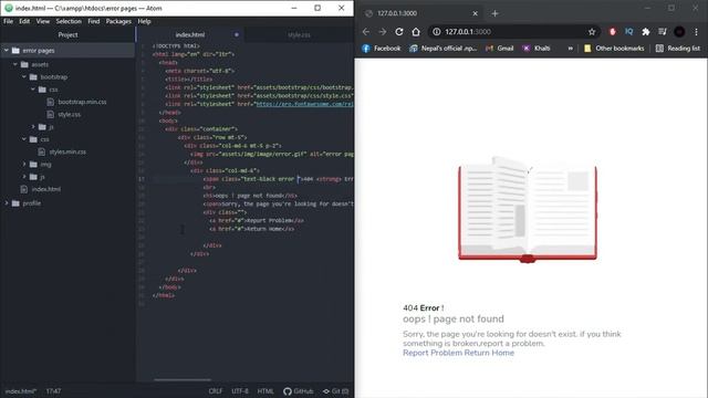 Error Pages with Source code | HTML & Bootstrap смотреть онлайн