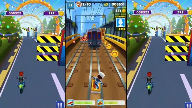 Subway Surfers Nicolai Vs Moto Runner 3D смотреть онлайн