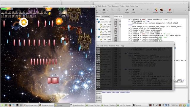 A little top down space shooter Shmup I am working on in Python using Pygame. Part 2 смотреть онлайн