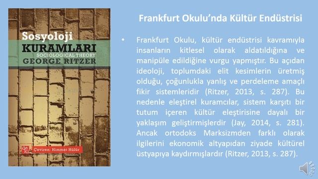 Frankfurt Okulu’nda Kültür Endüstrisi смотреть онлайн