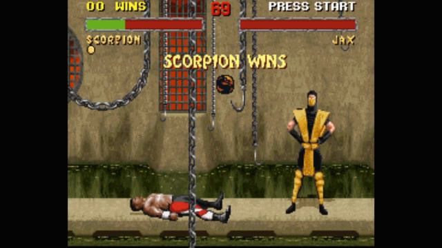 MORTAL KOMBAT 2 SUPER NINTENDO SUBZERO vs BARAKA | SCORPION vs RAYDEN смотреть онлайн