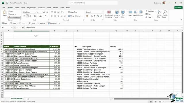 EXCEL 2021 FOR BEGINNERS USING THE FORMAT PAINTER PAGE HELP200 смотреть онлайн