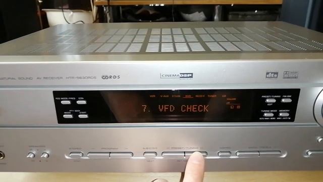 Yamaha HTR-5630 (rx-v340) сброс настроек на заводские. Factory reset. Меню диагностики. смотреть онлайн