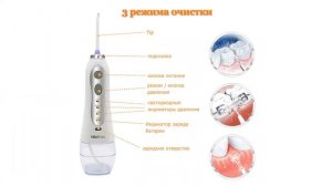 Портативный ирригатор h2ofloss, перезаряжаемый ирригатор для полости рта, с разъемом USB, с