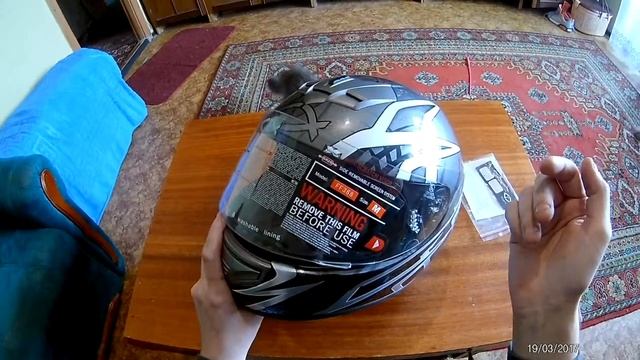 Обзор,? Мотошлем интеграл, integral helmet GX FF368 M Grey grass ahead ? ? ? смотреть онлайн