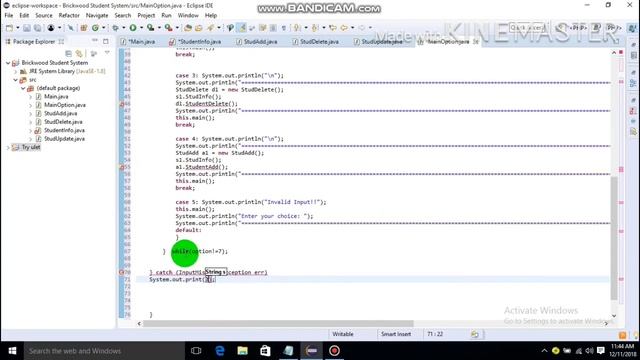 Java Tutorial using eclipse IDE - Student Information смотреть онлайн