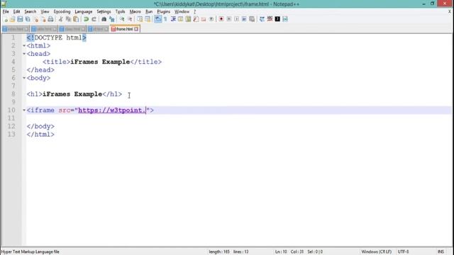 HTML Tutorial for Beginners - 11 - HTML Iframe смотреть онлайн