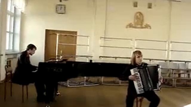 Дуэт Аккордояль. Astor Piazzolla - Oblivion смотреть онлайн