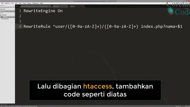 #1. Cara Membuat Pretty URL di Website dengan HTACCESS / How to create PRETTY URL with HTACCESS смотреть онлайн