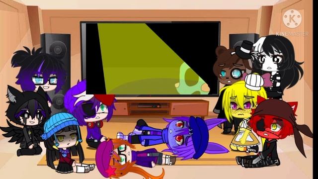 Fnaf 1 + Aftons react to Just Gold | Gacha Club | My AU смотреть онлайн