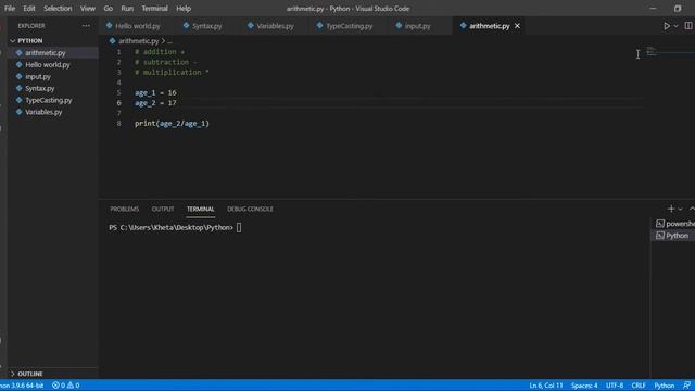 Arithmetic operators | Python For Beginners | Khetz Tutorials смотреть онлайн
