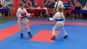 Первенство города по олимпийскому каратэ, кумитэ девочки 10 - 11 лет до 30 кг