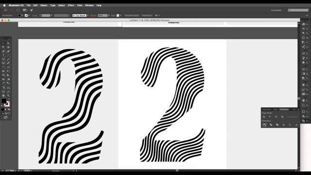 Wave Text Effect in Adobe Illustrator | Make with Mesh & Transform | Graphic design смотреть онлайн
