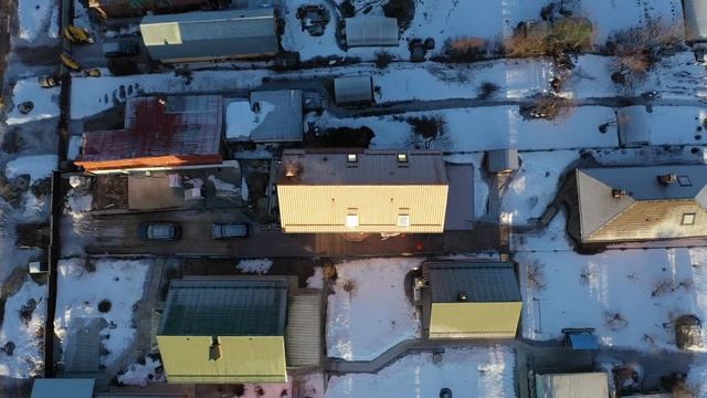 Металлочерепица с высоты птичьего полета. GL Kredo (Kредо) Safari Orange (Сафари Оранж). Вид сверх смотреть онлайн