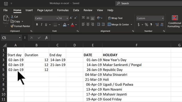 How to Calculate Work Days in Excel (Exclude Holidays & Weekends) смотреть онлайн