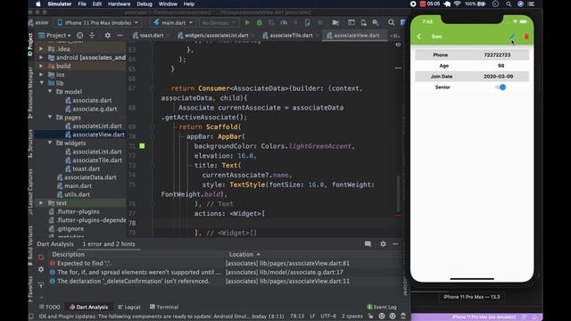 Build Flutter App with Hive and Provider #5 Associate View Page смотреть онлайн