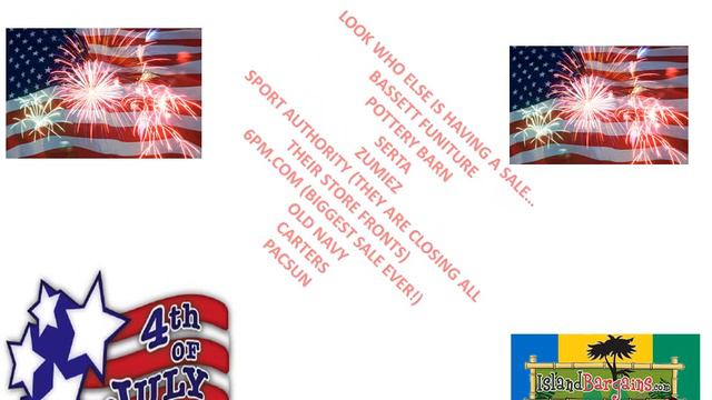 4th of JULY SALES AND SHIPPING WITH ISLAND BARGAINS ST. VINCENT! смотреть онлайн