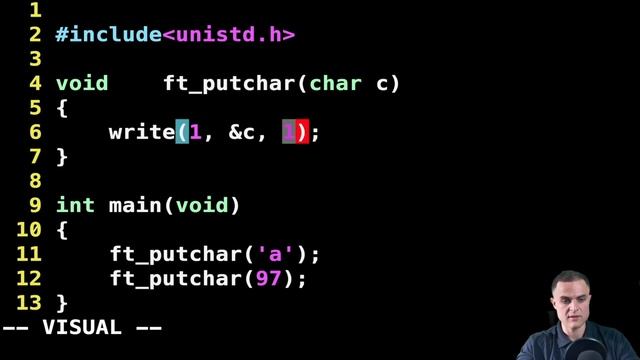 The write system call function in C смотреть онлайн