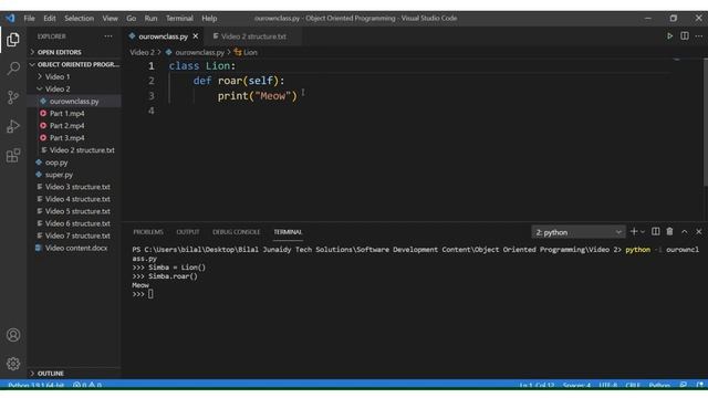 How to create your very own Python Class смотреть онлайн