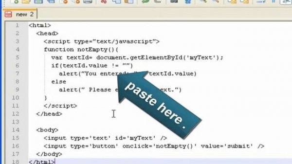 Javascript Tutorial : getElementById in javascript