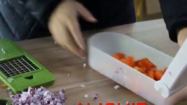 Mandoline Vegetable Chopper Dicer Slicer Cutter & Fruit Chopper By ALISKID 5