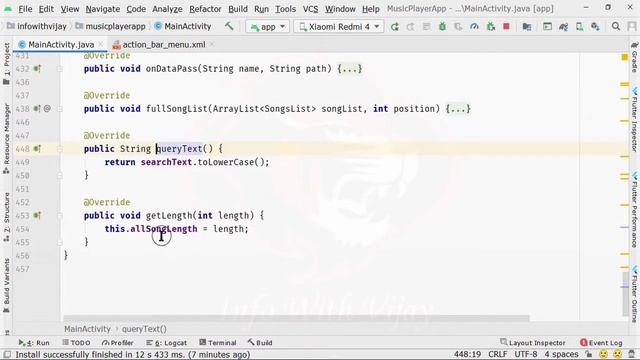 How to create Music Player App in Android with Java | Music Player App | Fetching Option Part 15 смотреть онлайн